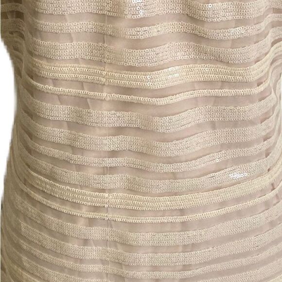#162 THE JETSET DIARIES Nude Sequined Slip Dress - Picture 5 of 10